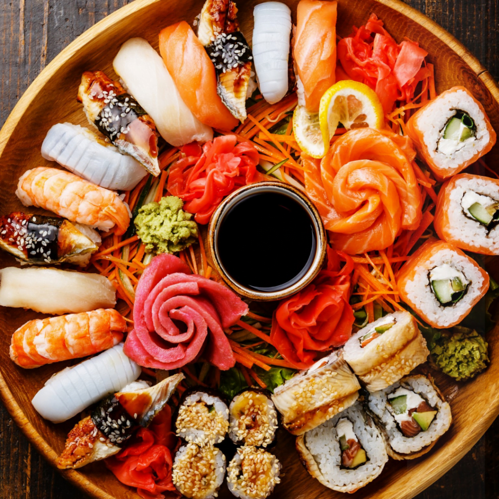 Sakura Sushi & Grill sushi platter