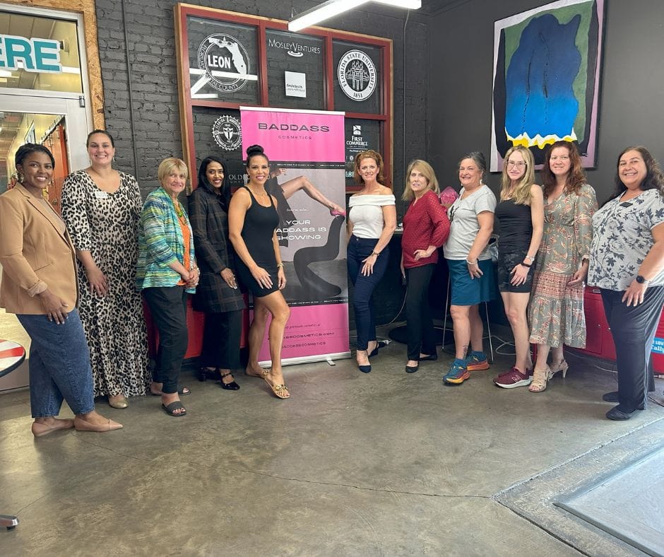 A group of women at a makeup class hosted by Images by Lisa
