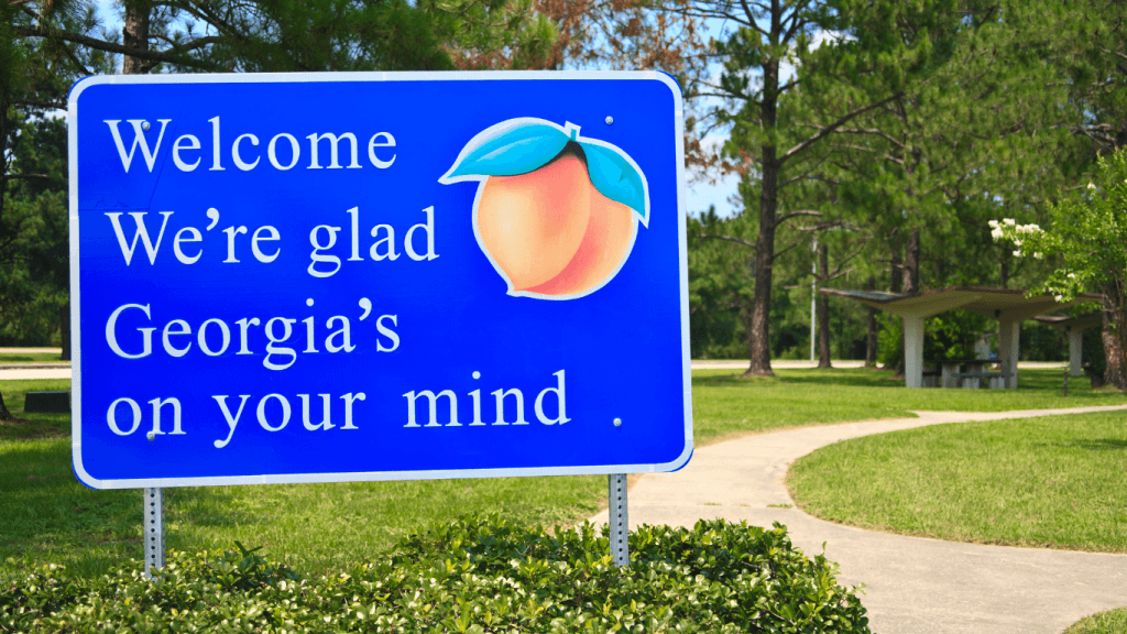 Georgia state sign